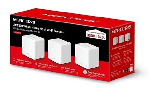 Deco Halo H30g Sistema Mesh Mercusys 3 Pack Ac1300 320m²