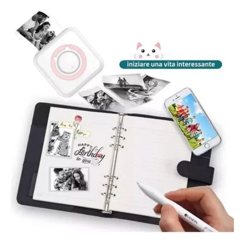 Mini Impresora Térmica Portátil Bluetooth Accesorios 13 Roll