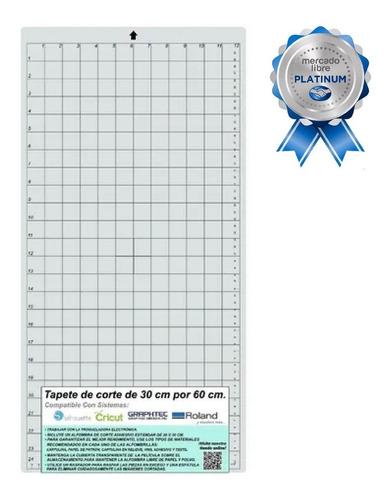 1 Tapete Adhesivo Extra Grueso 12x24  Para Corte De Plotter 