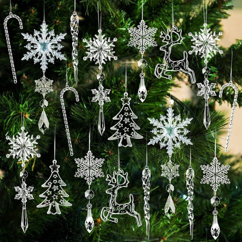 18 Piezas, Adornos For Árboles De Navidad, Colgantes De
