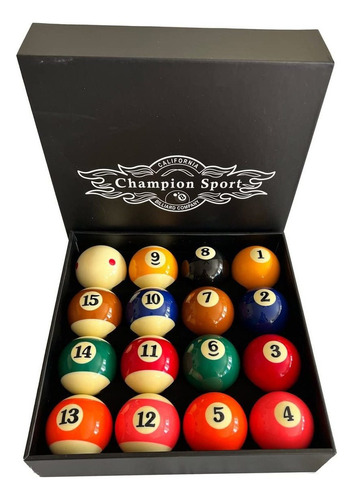 Champion Deluxe - Juego Completo De 16 Bolas De Billar De 2.