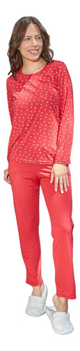 Pijama Invierno Algodón Combinado Talle Grandes Susurro 3623
