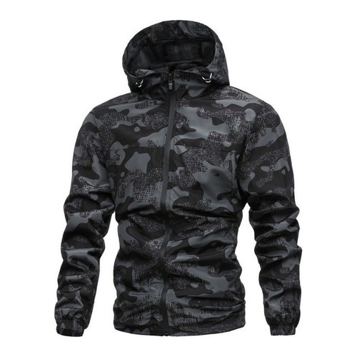 Camuflaje Casual Chamarra Ligera Bomber Varsity Rompevientos