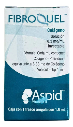 Fibroquel solución 8,33 mg, 1 frasco ámpula 1,5 ml