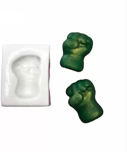 Molde Silicone Confeitaria Pasta Americana Mão Hulk