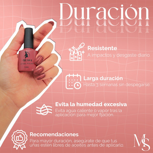 Mussa Esmalte Semipermanente Gelish Para Uñas Uv Gama De 6 Gama B