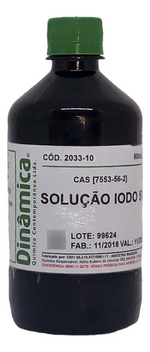 Lugol (iodo 5%) 500ml Inorgânico