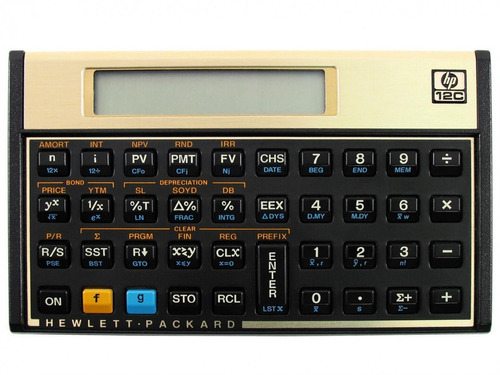 Imagem 1 de 10 de Calculadora Financeira Hp12c Hp 12c Gold Lacrada Original