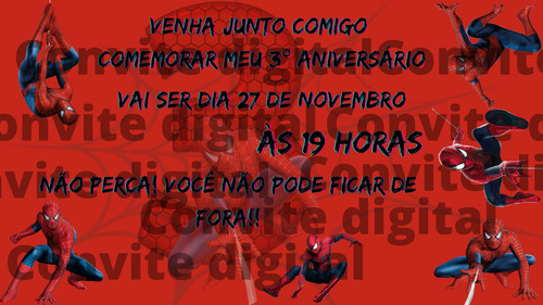 Imagem 5 de 6 de Convites Digitais Personalizados