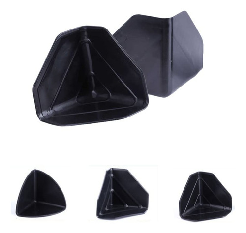 200 Protector Esquina Triangular Plastico Negro Para Caja