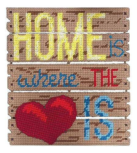 Janlynn Home Is Where The Heart Is Kit De Lona Plástica Para