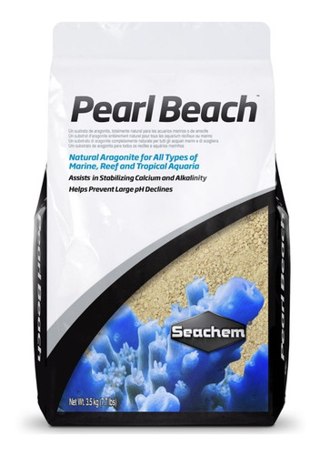 Imagen 1 de 2 de Seachem Pearl Beach 3.5 Kg Sustrato Acuario Marino