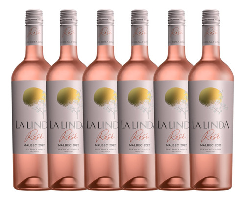 Vino La Linda Malbec Rose 750ml X6 - Pérez Tienda -