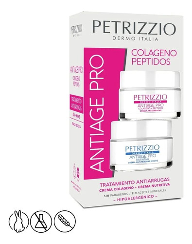 Set Cremas Petrizzio Colágeno Omega + Crema Nutritiva