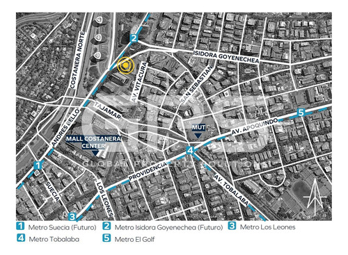 Andrés Bello / Av. Vitacura (piso 9)