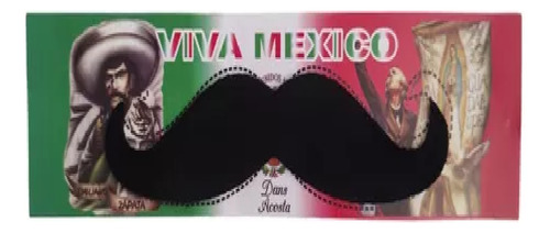 2 Bigotes Negros Postizos Mostacho Mexicano Disfraz