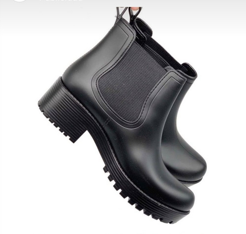 Imagen 6 de 10 de Bota Lluvia Mujer/ Elásticos/ Caña Corta/ G02/ N35/66 Oferta