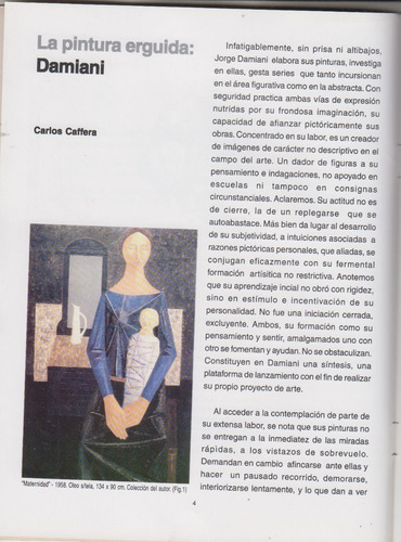 Arte Pintura Uruguay Jorge Damiani Catalogo Exposicion 2002 (Usado)