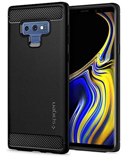 Spigen Rugged Armor - Funda diseñada para Galaxy Note 9 (2018), color negro mate