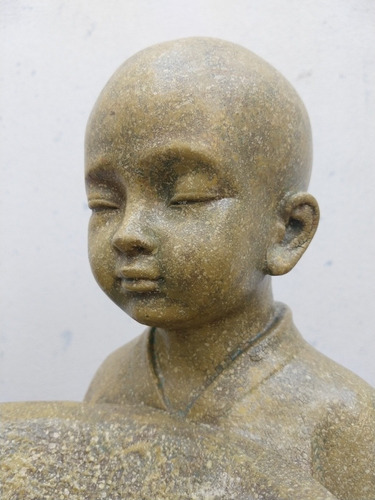 Estatua Monje Hindú Niño Símil Piedra (solo X Pedido)