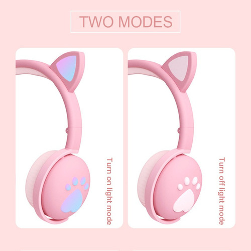 Auricular Bluetooth Micrófono Con Oreja De Gato