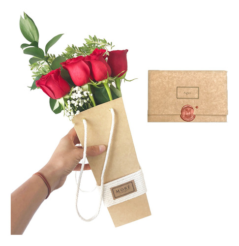 Box De 6 Rosas Rojas - (ramo De Flores) - Florería 24hrs.