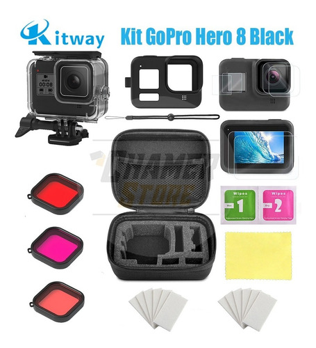 Imagen 1 de 10 de Kit De Accesorios Para Cámaras De Acción Gopro