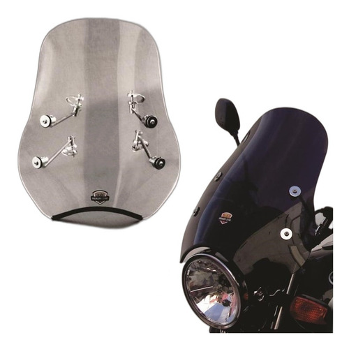 Parabrisa Moto Protector Cg 150, Ybr 125, Ybr 250 Fume