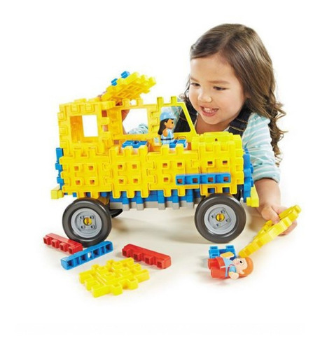 Set De Bloques De Construcción Autobús Escolar Blocks Cantidad De Piezas 72