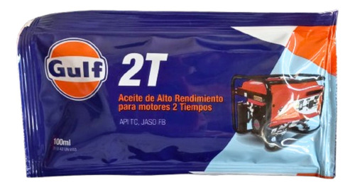 Gulf Aceite Alto Rendimiento 2 Tiempos 100ml X 10 Unidades