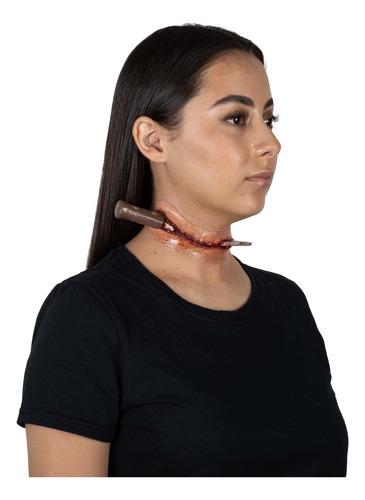 Aplicación Maquillaje Cuchillo En Cuello Disfraz Halloween
