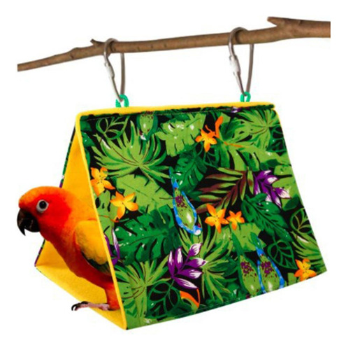 2 Bird Parrot Nest Hamaca Jaula Colgante Choza Tienda Cama