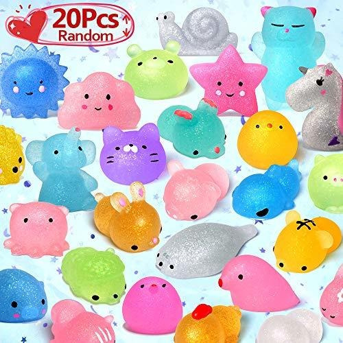 Glitter Mochi Squishy Toy, Ludilo 2da Generacion Animal Squi