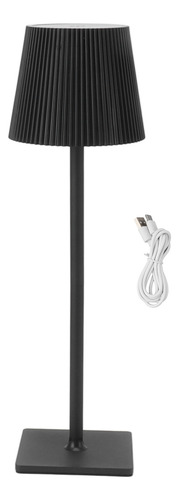 Lámpara De Mesa Inalámbrica, Pantalla Plisada, Led Recargabl