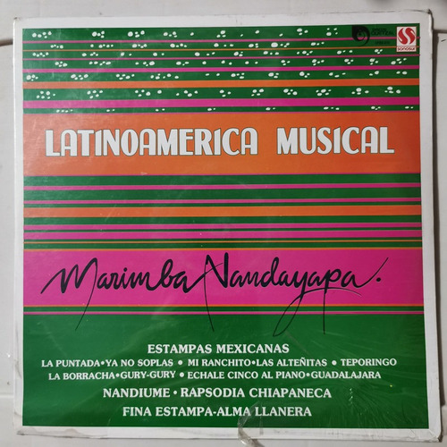 Disco Lp: Marimba Nandayapa- Latinomaerica Musical