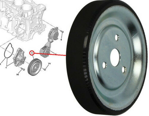 Polea Bomba Agua Peugeot 3008 1.6 Turbo Thp Ep6