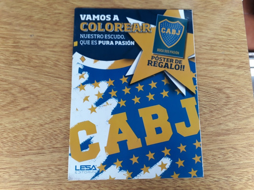 Revista Cabj Vamos A Colorear Incluye Poster Boca Jrs 