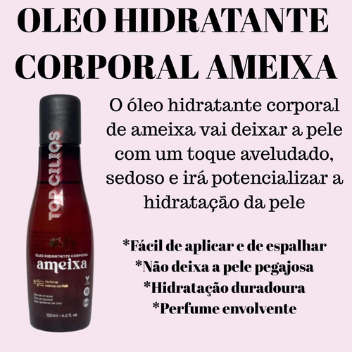 Óleo Hidratante Corporal Ameixa Isis Makeup Perfume Intenso
