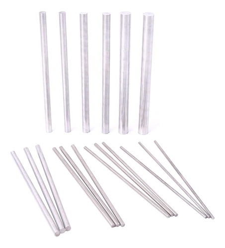 Juego De 18 Barras De Aluminio Para Torno Redondas