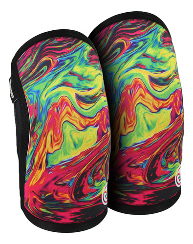 Rodilleras De Neopreno Psy Trance Runfit 7mm Color Negro Talla S