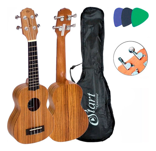 Ukulele Giannini Soprano Guk-21 Zw C/ Capa 