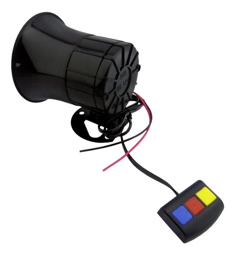 Imagen 3 de 5 de Sirena Bocina Alarma Policía 3 Tonos 12v 30w Autos