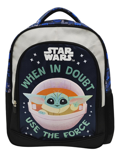 Mochila Infantil Baby Yoda Star Wars 40x30x14 Cm Escolar