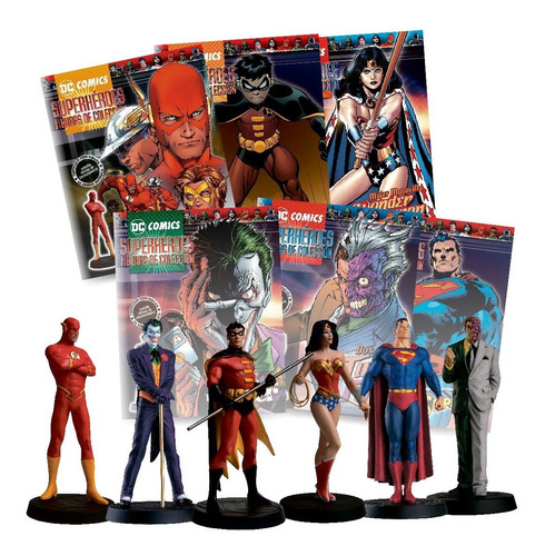 Imagen 2 de 9 de Dc Comics Set X 6 Figuras - Superman Flash The Joker