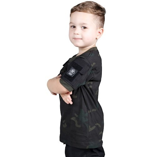T Shirt Ranger Kids - Camuflada Multicam Black