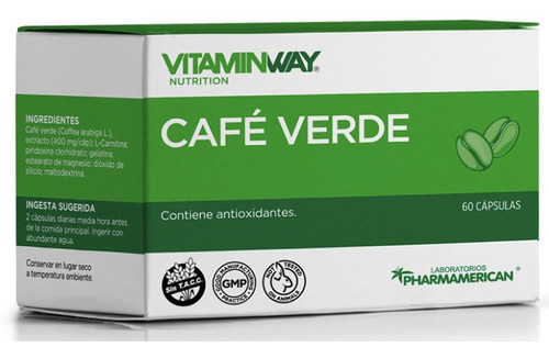 Vitaminway Cafe Verde X 60 Capsulas - Adelgazante