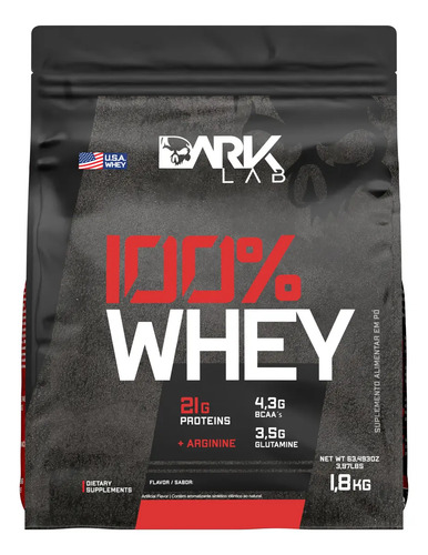 100% Whey Protein Chocolate Refil 1,8kg - Dark Lab