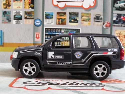 Miniatura Chevrolet Tahoe Polícia Militar Rota Pm Sp