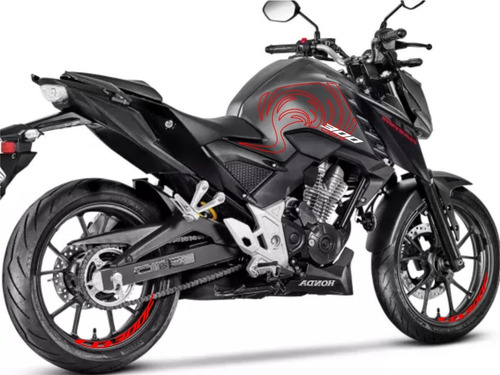 Adesivos Cb 300f Twister 2023 Tanque Lat. + Interno Roda V4