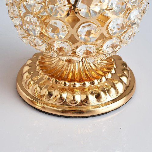 Portavelas De Cristal Dorado For Centros De Mesa De Comedor
